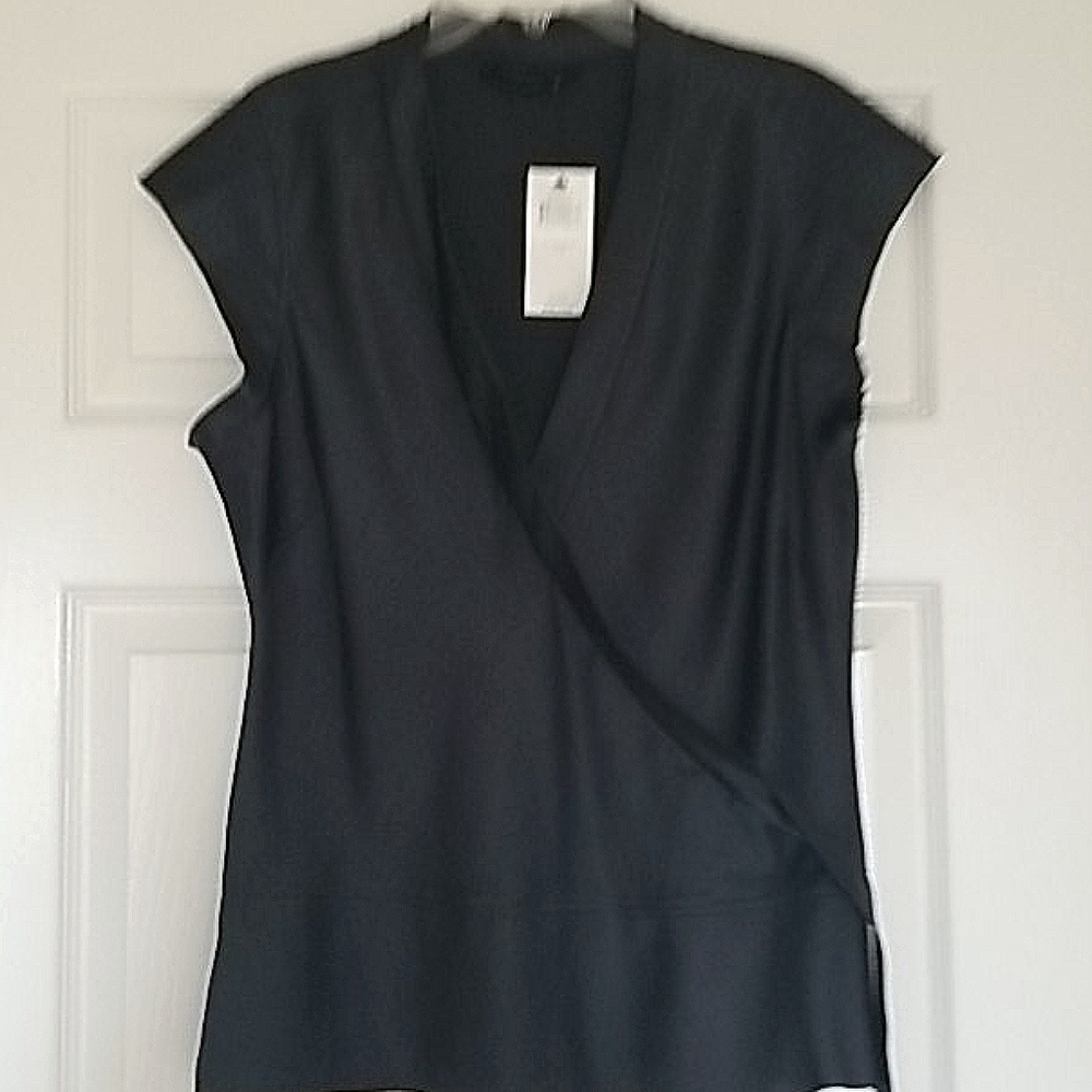 BCBG Max Azria Cap sleeve silk top